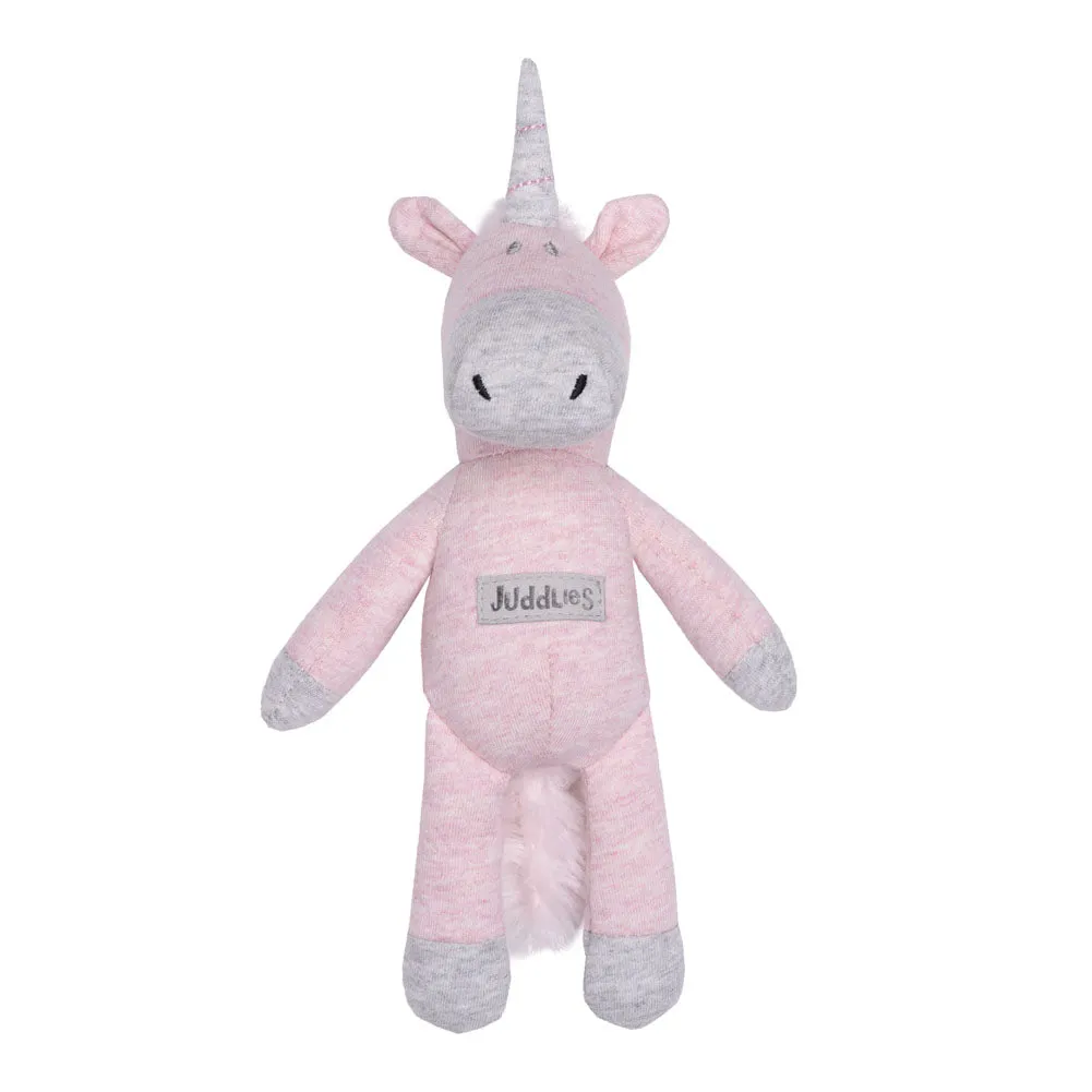 Juddlies Organic Raglan Rattle - Dogwood Pink Unicorn