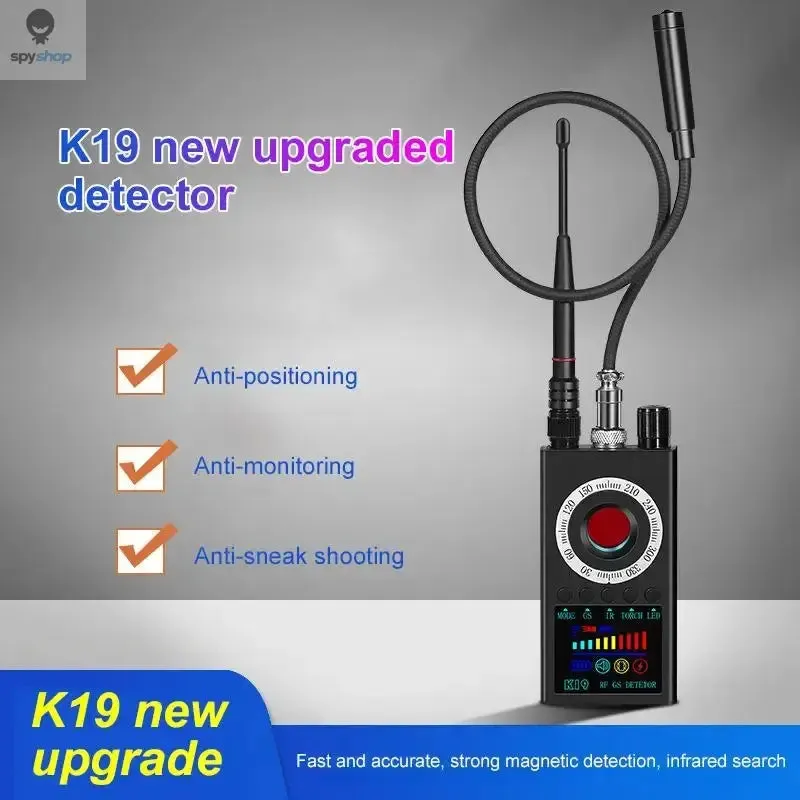 K19 Wireless RF Signal Detector Anti Wiretapping Mini GPS Camera Finder Tracker Hotel Anti Candid Camera Bug Scanner Security