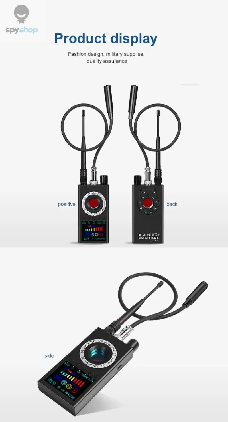 K19 Wireless RF Signal Detector Anti Wiretapping Mini GPS Camera Finder Tracker Hotel Anti Candid Camera Bug Scanner Security