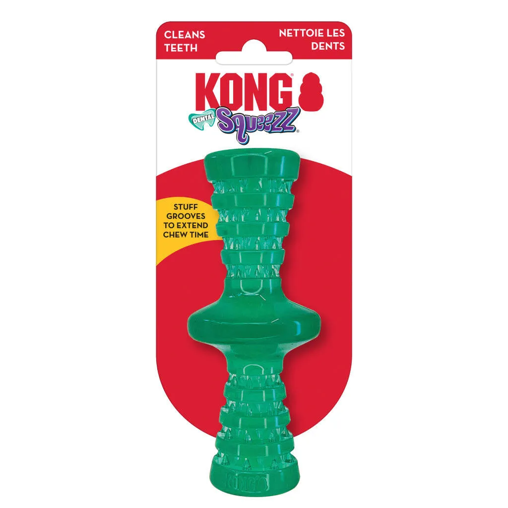 Kong Squeezz Dental Roller Chew Stick Toy For Dogs