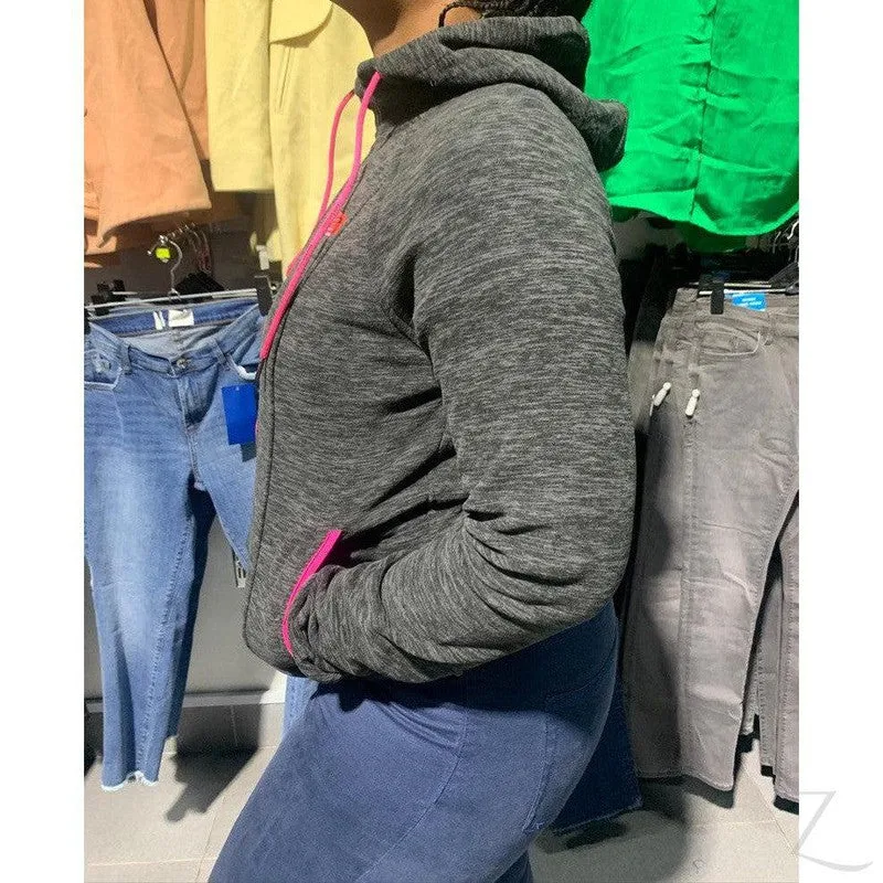 Ladies Long Sleeve Athleisure Jacket | Hooded | "Jima"