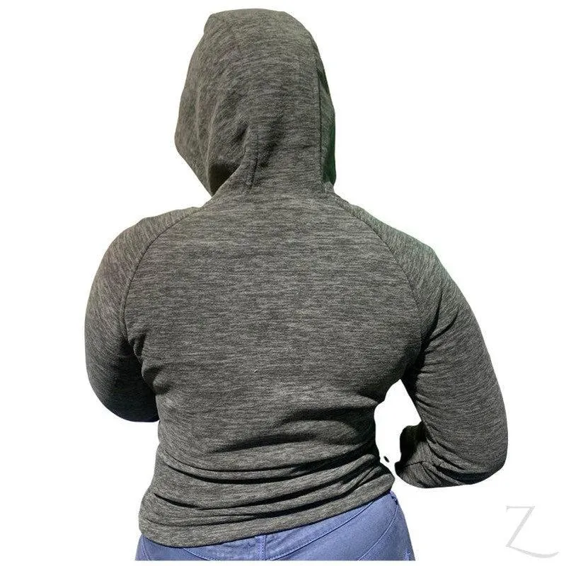 Ladies Long Sleeve Athleisure Jacket | Hooded | "Jima"