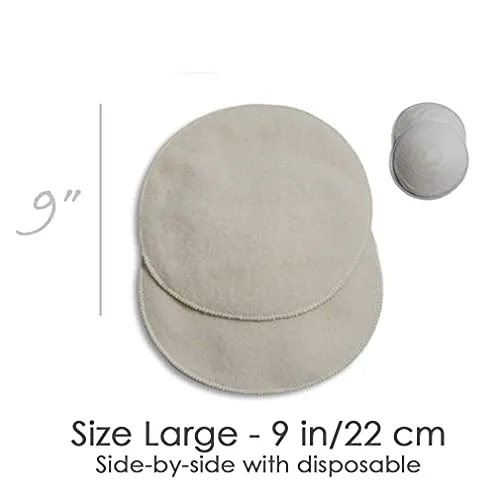 LANACare: Organic Merino Wool Reusable Nursing Pads