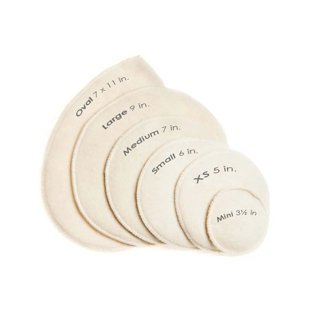 LANACare: Organic Merino Wool Reusable Nursing Pads