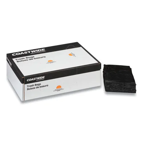 Linear Low-density Can Liners, 16 Gal, 0.35 Mil, 24" X 32", Black, 1000/carton