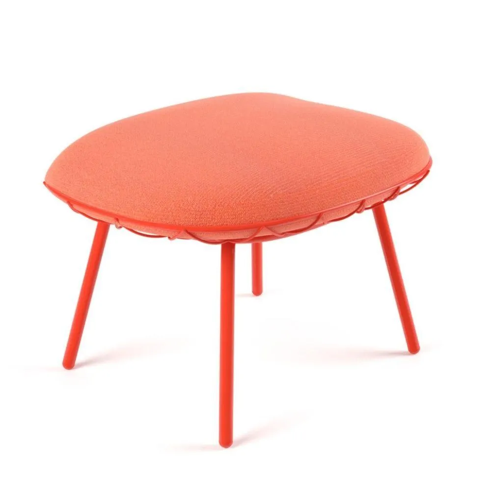 Magis Piña Ottoman pouf in ash coral red