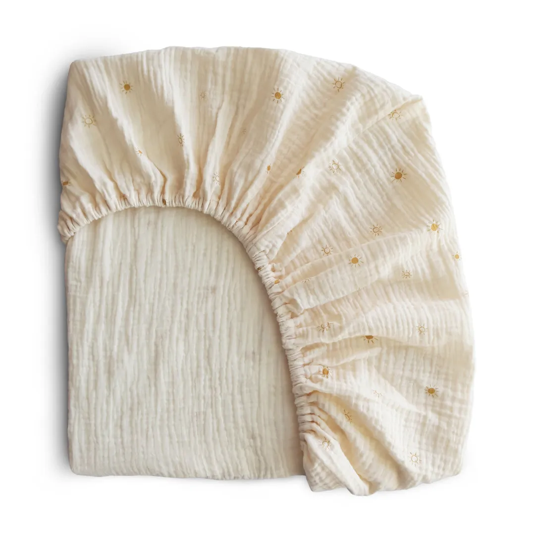 Mushie Extra Soft Bassinet Muslin Crib Sheet