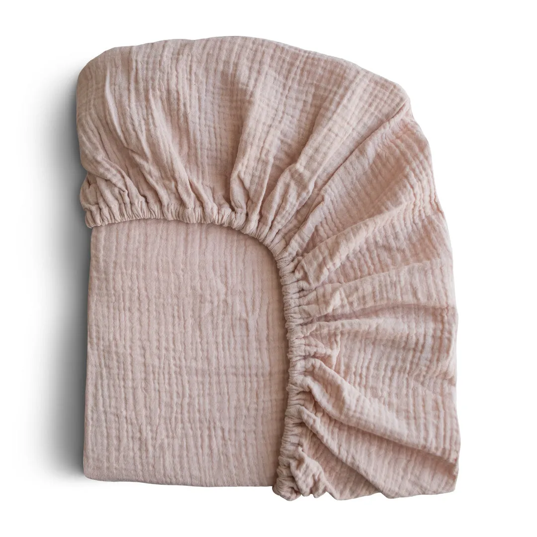 Mushie Extra Soft Bassinet Muslin Crib Sheet