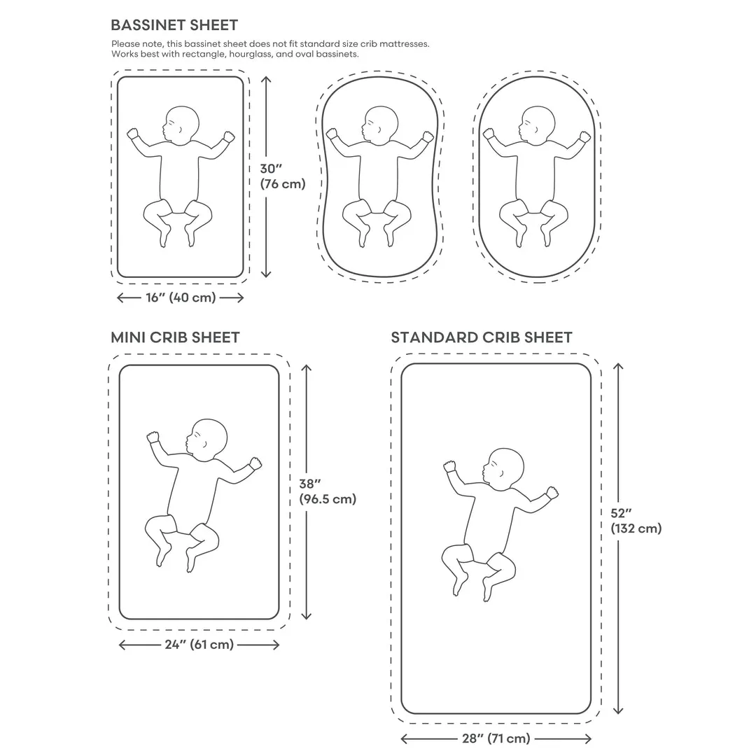 Mushie Extra Soft Bassinet Muslin Crib Sheet
