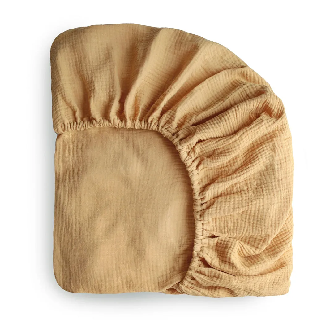 Mushie Extra Soft Bassinet Muslin Crib Sheet