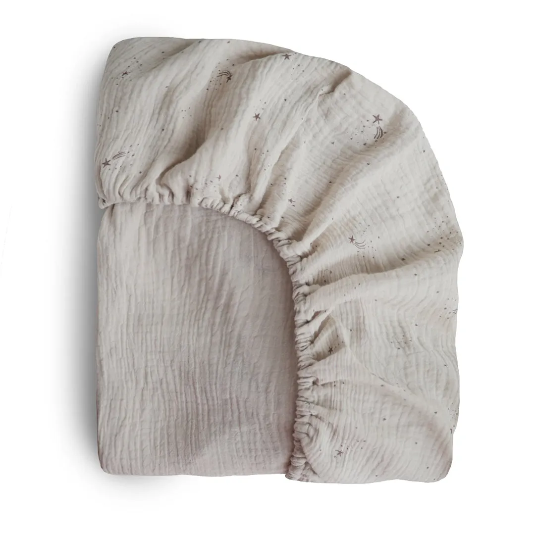Mushie Extra Soft Bassinet Muslin Crib Sheet