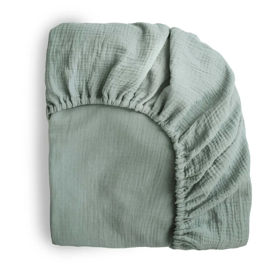 Mushie Extra Soft Bassinet Muslin Crib Sheet