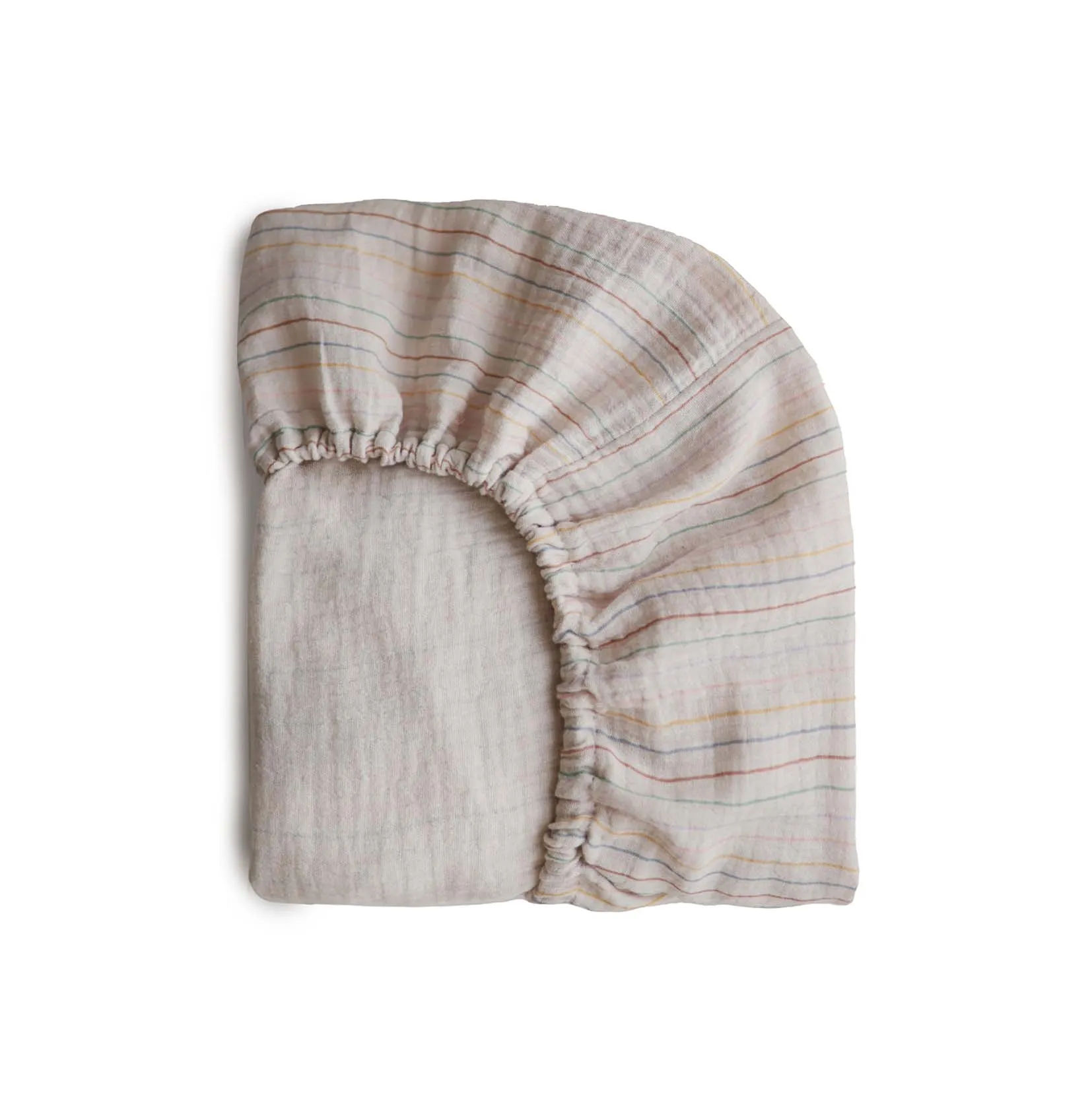 Mushie Extra Soft Muslin Mini Crib Sheet