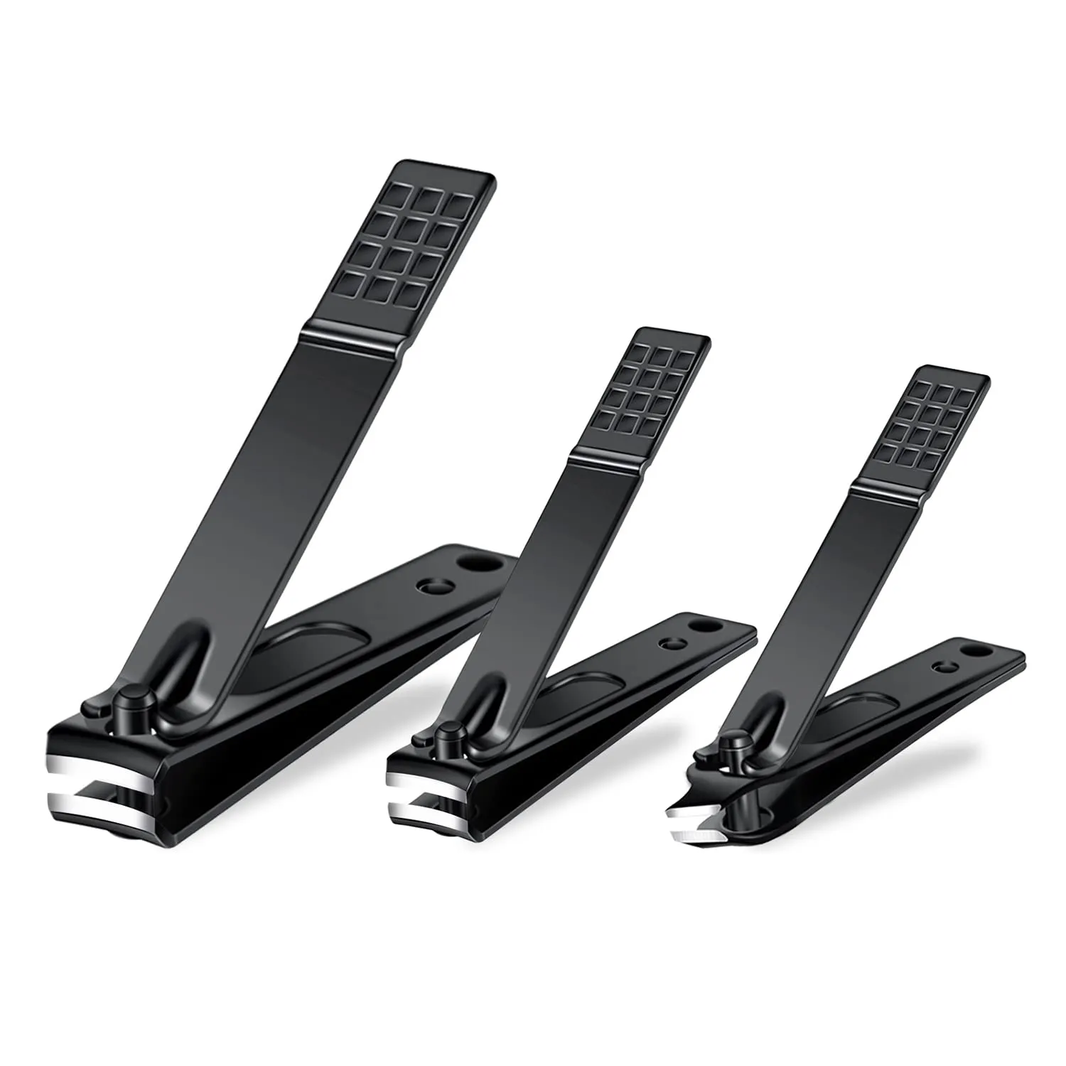 Nail Clippers, Sharp Sturdy Toenail Clippers for Adult Men Women 4 pcs Thick Nail Cutter Professional Fingernail Clipper Trimmer Set