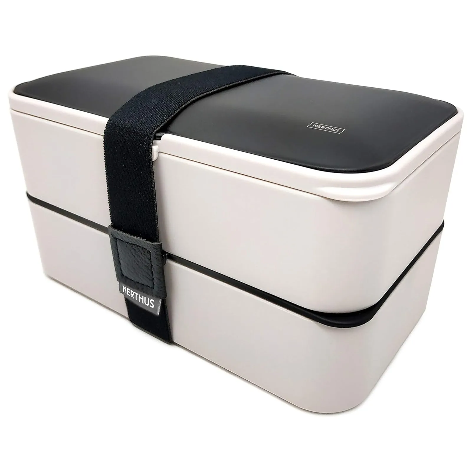 Nerthus Double Lunch Box With Cutlury