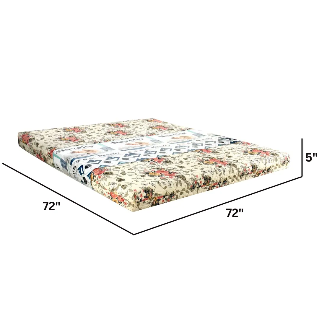 Novelty Mattress And Sofa_Latex Bond 5 inch King Size Natural Latex Mattress (72x72x5, Double Bed, Firm Mattress)