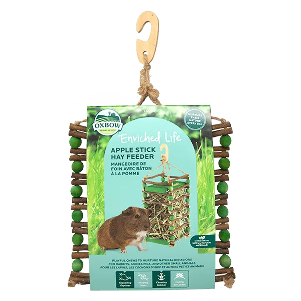 Oxbow Enriched Life Apple Stick Hay Feeder