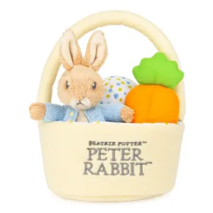Peter Rabbit Plush Easter Basket Playset