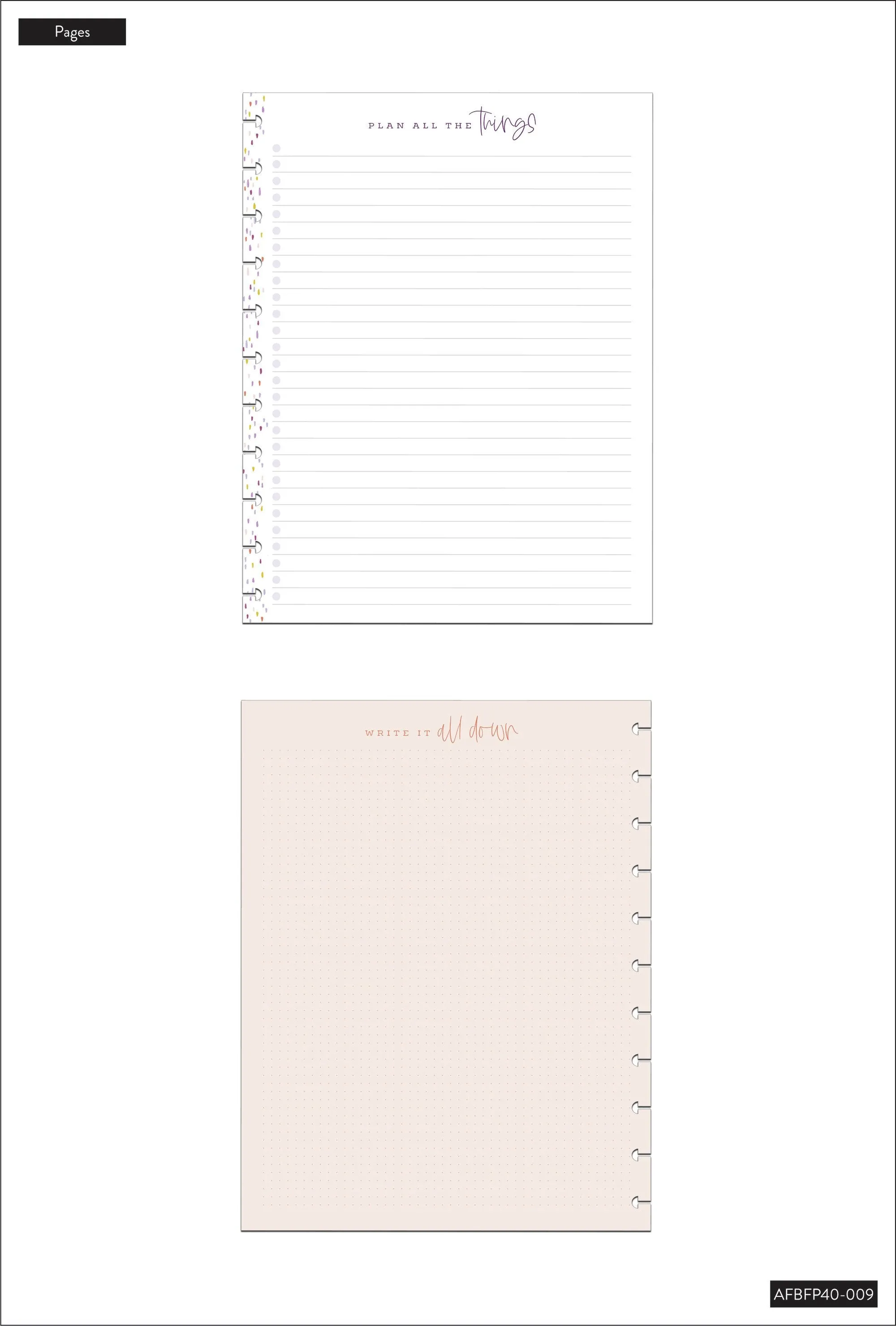 Plan All the Things Big Filler Paper