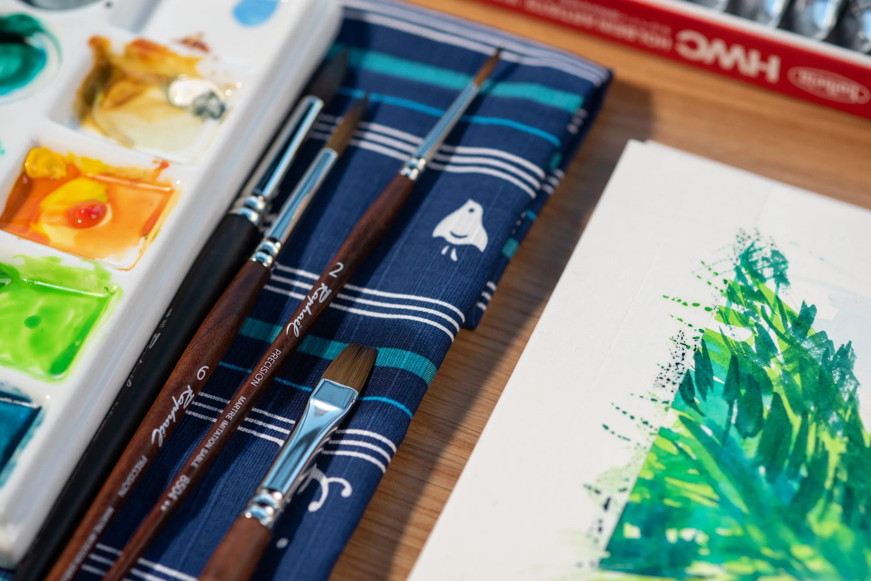Precision Watercolor Brushes