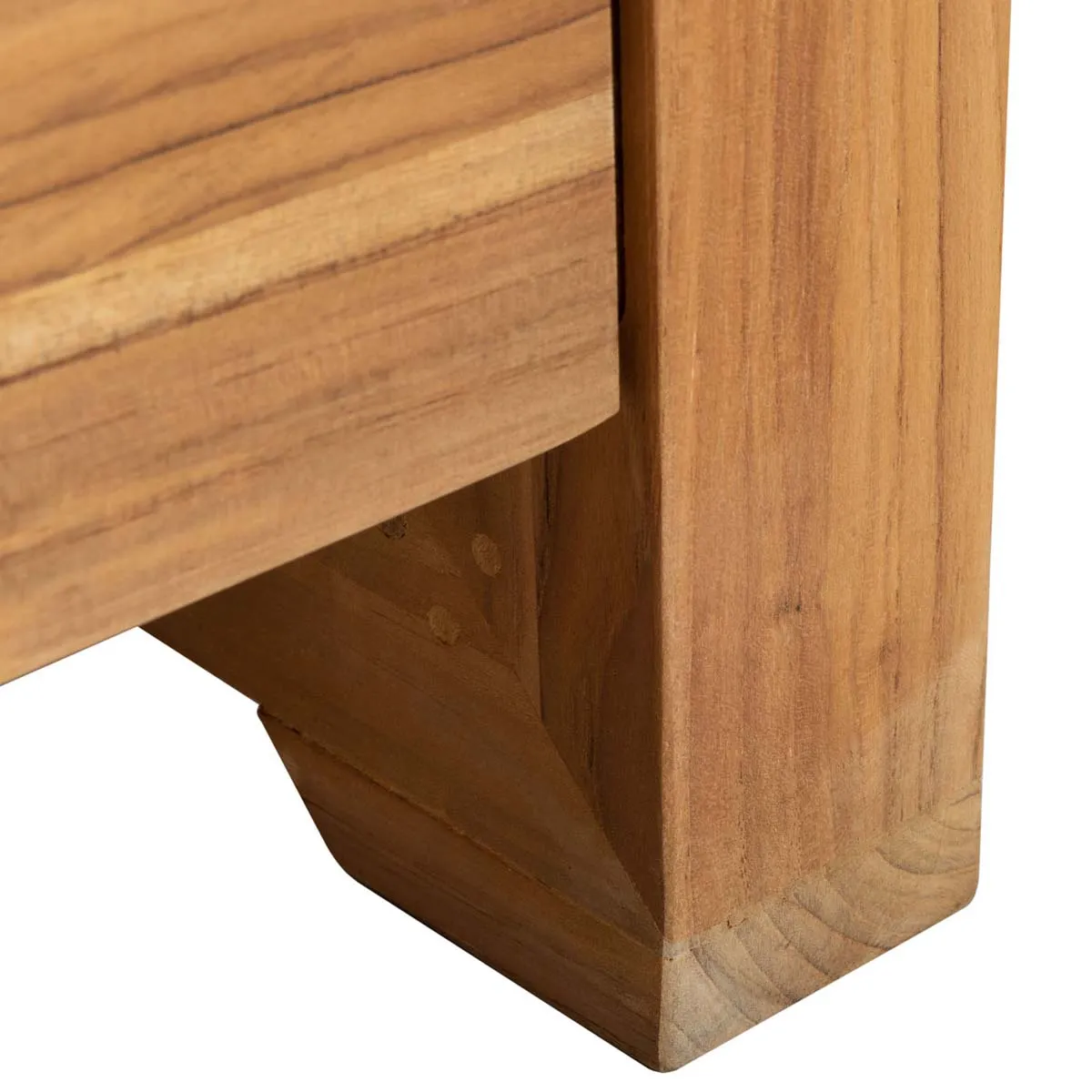 Safavieh Couture Curacao Outdoor Teak 3 - Seat Sofa, CPT1010