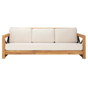 Safavieh Couture Curacao Outdoor Teak 3 - Seat Sofa, CPT1010