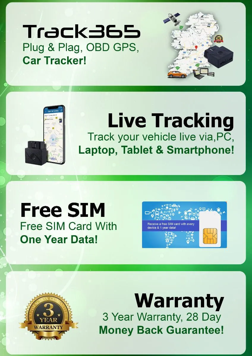 Track 365 Car Tracker with 12 Months Data Included