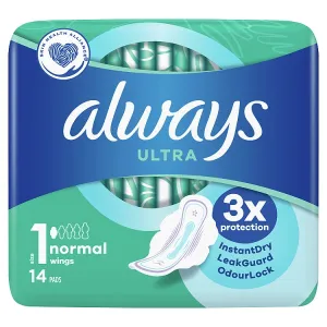 Ultra Normal Pads With Wings