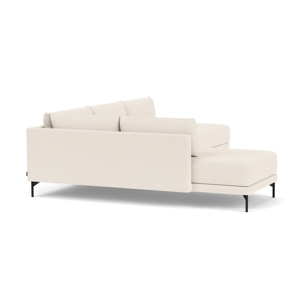 Vivica Boucle Left Sofa Bed  (Cream)