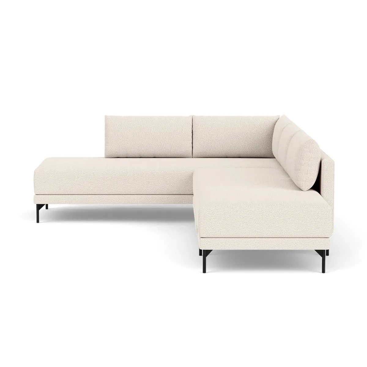 Vivica Boucle Left Sofa Bed  (Cream)
