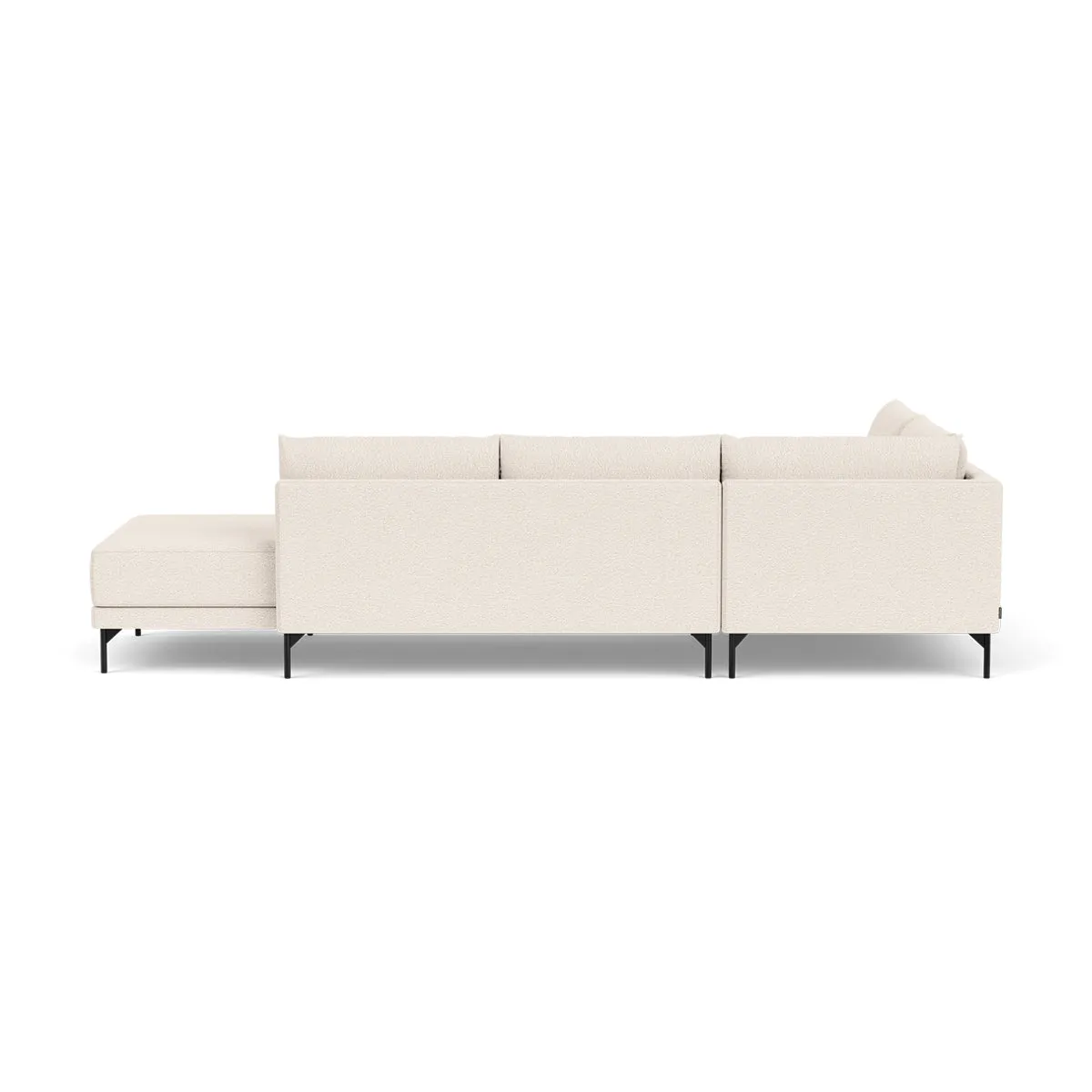 Vivica Boucle Left Sofa Bed  (Cream)