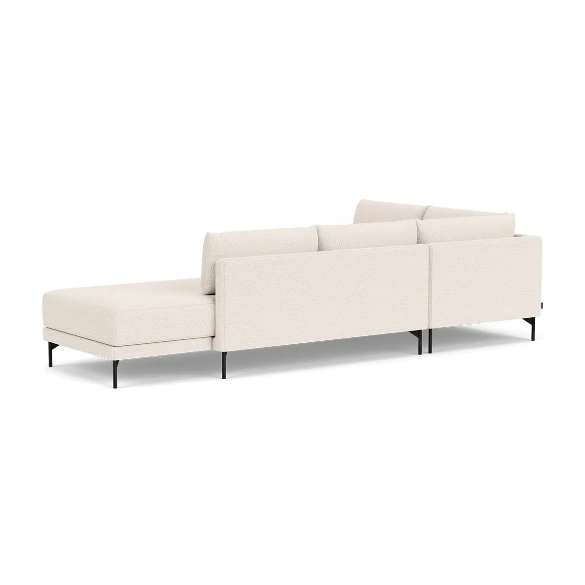 Vivica Boucle Left Sofa Bed  (Cream)