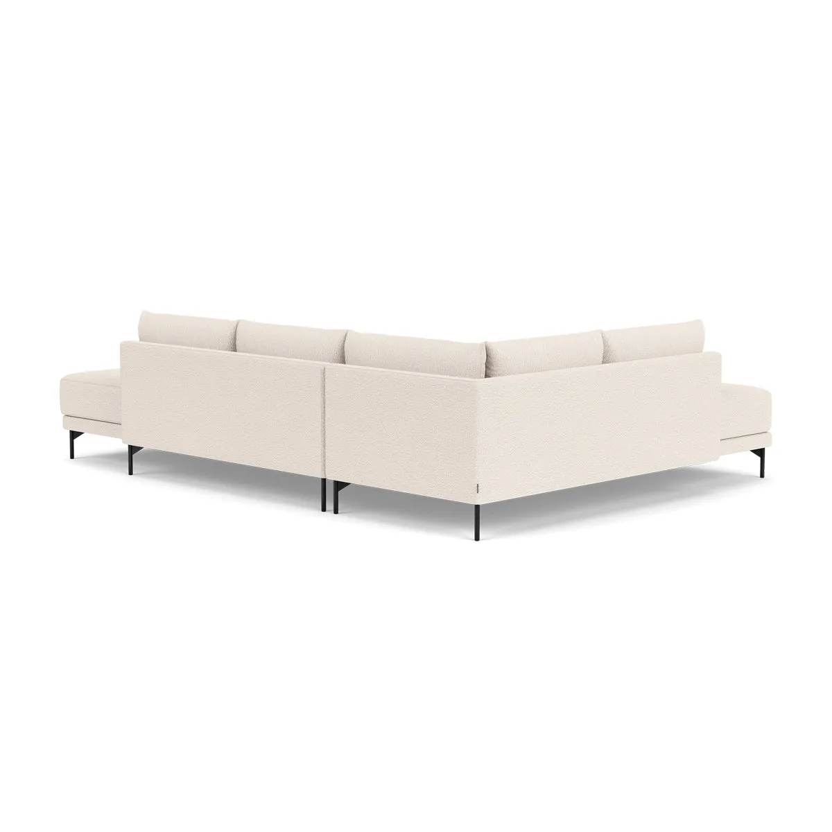 Vivica Boucle Left Sofa Bed  (Cream)