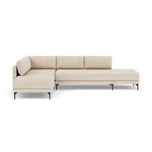 Vivica Boucle Left Sofa Bed (Sand Dune)