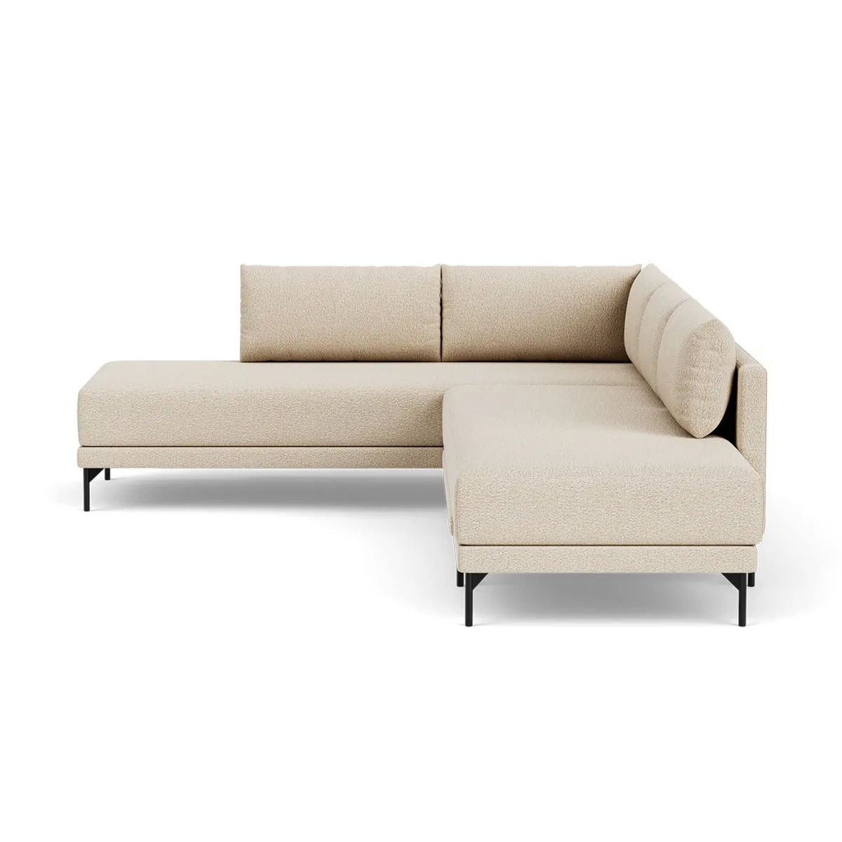 Vivica Boucle Left Sofa Bed (Sand Dune)
