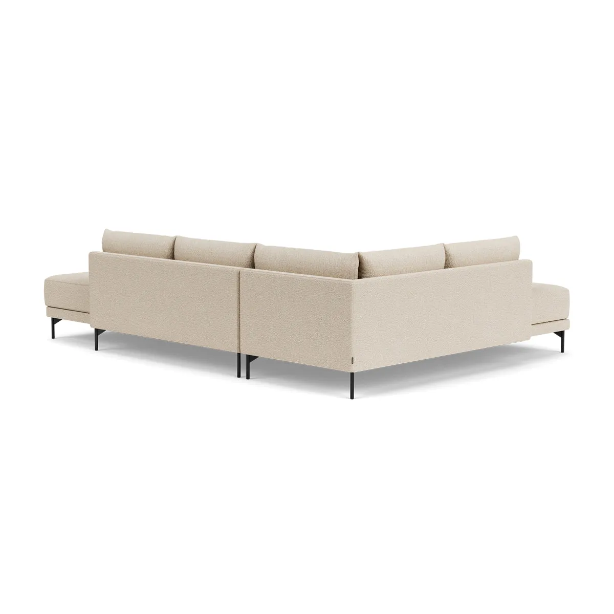 Vivica Boucle Left Sofa Bed (Sand Dune)