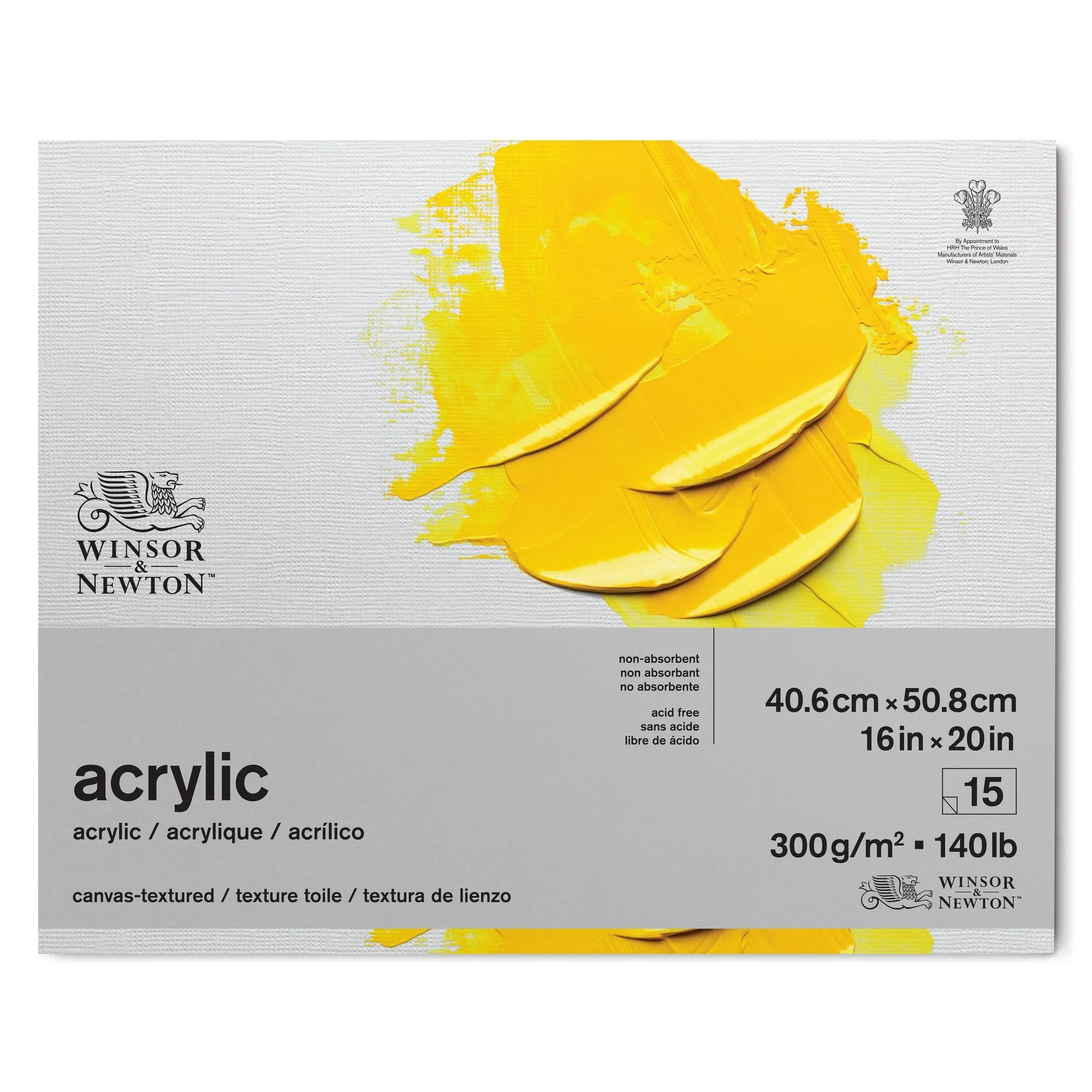 Winsor & Newton Acrylic Pads - 300gsm - 15 Sheets