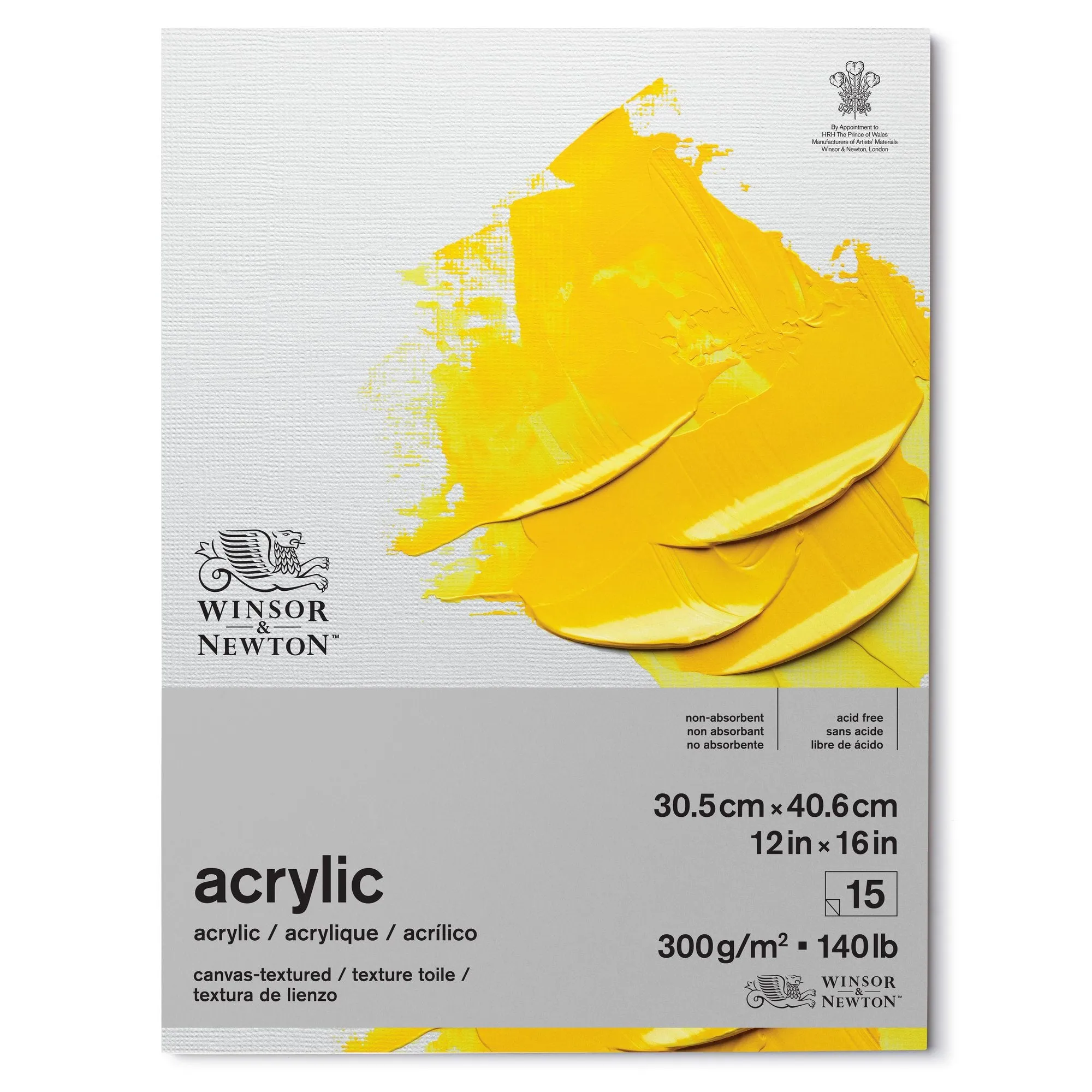 Winsor & Newton Acrylic Pads - 300gsm - 15 Sheets