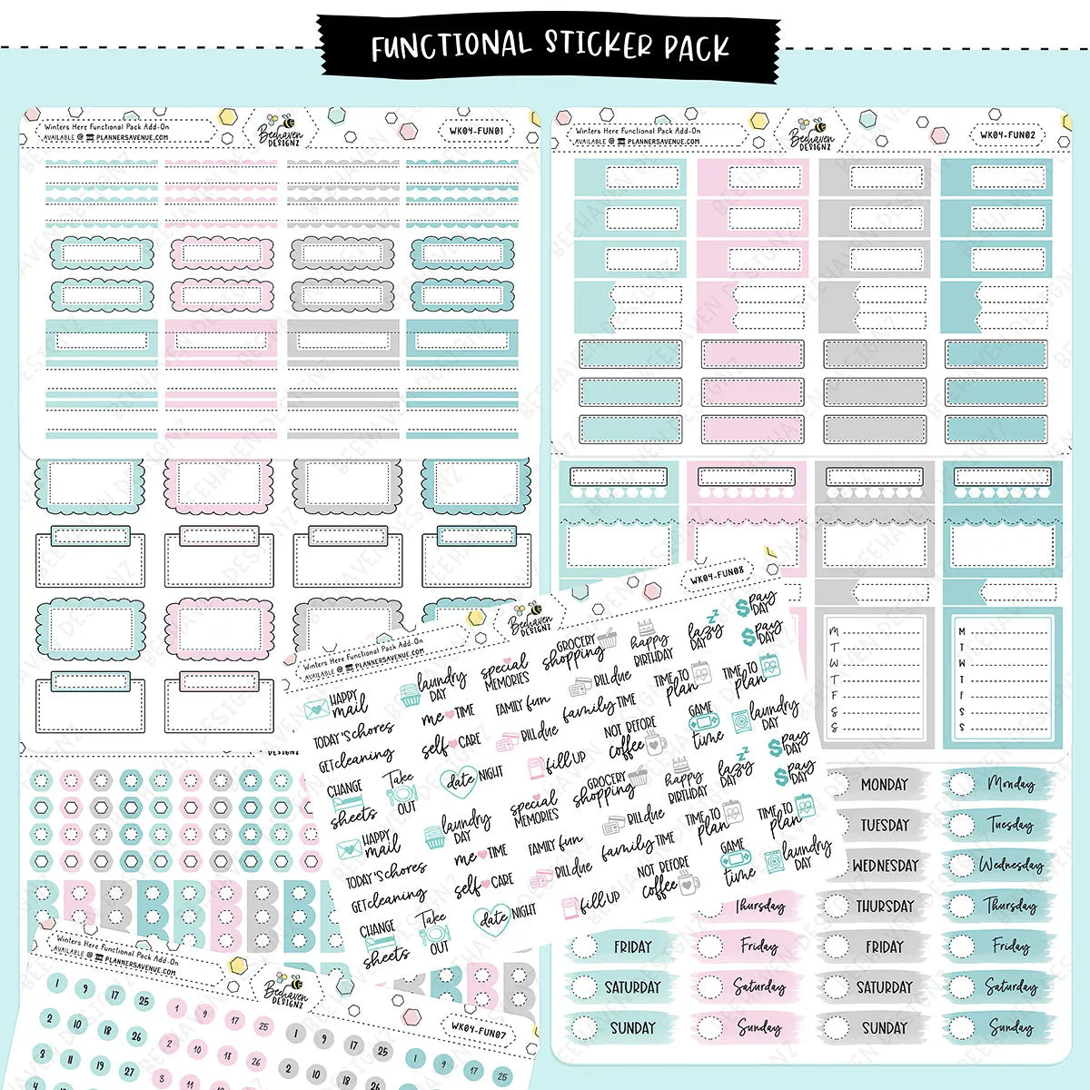 Winters Here Functional Sticker Kit