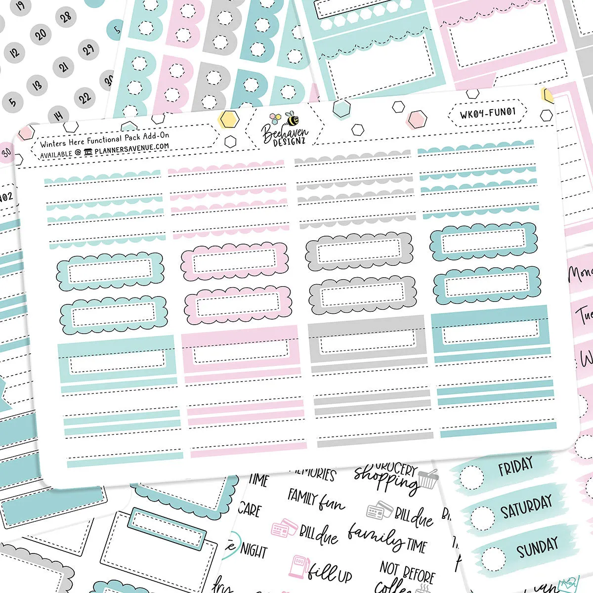 Winters Here Functional Sticker Kit