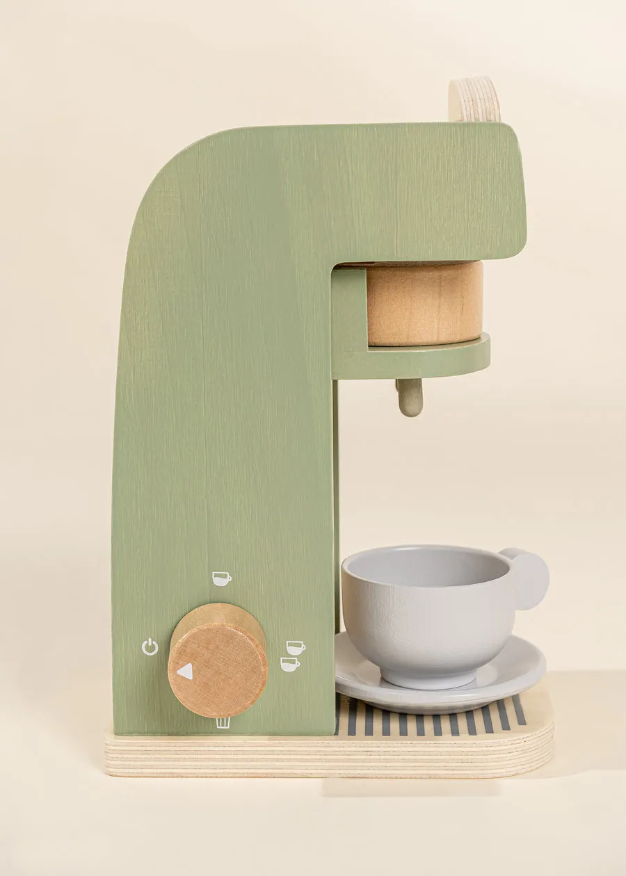 Wooden Coffee Maker Set - Seafoam & Tera by Coco Village