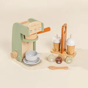 Wooden Coffee Maker Set - Seafoam & Tera by Coco Village